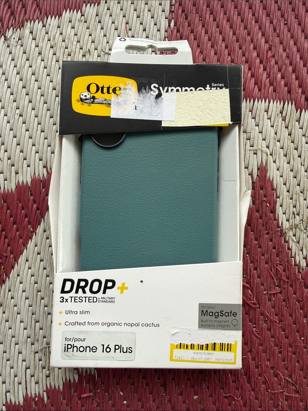 OtterBox Symmetry Drop+ MagSafe Case in Teal Green for iPhone 16 Plus